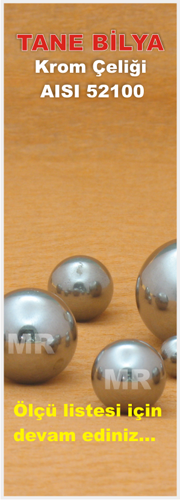 Krom Çeliği Tane Bilya AISI 52100
