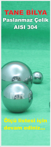 Paslanmaz Tane Bilya AISI 304