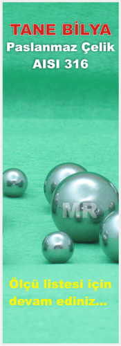 Paslanmaz Tane Bilya AISI 316